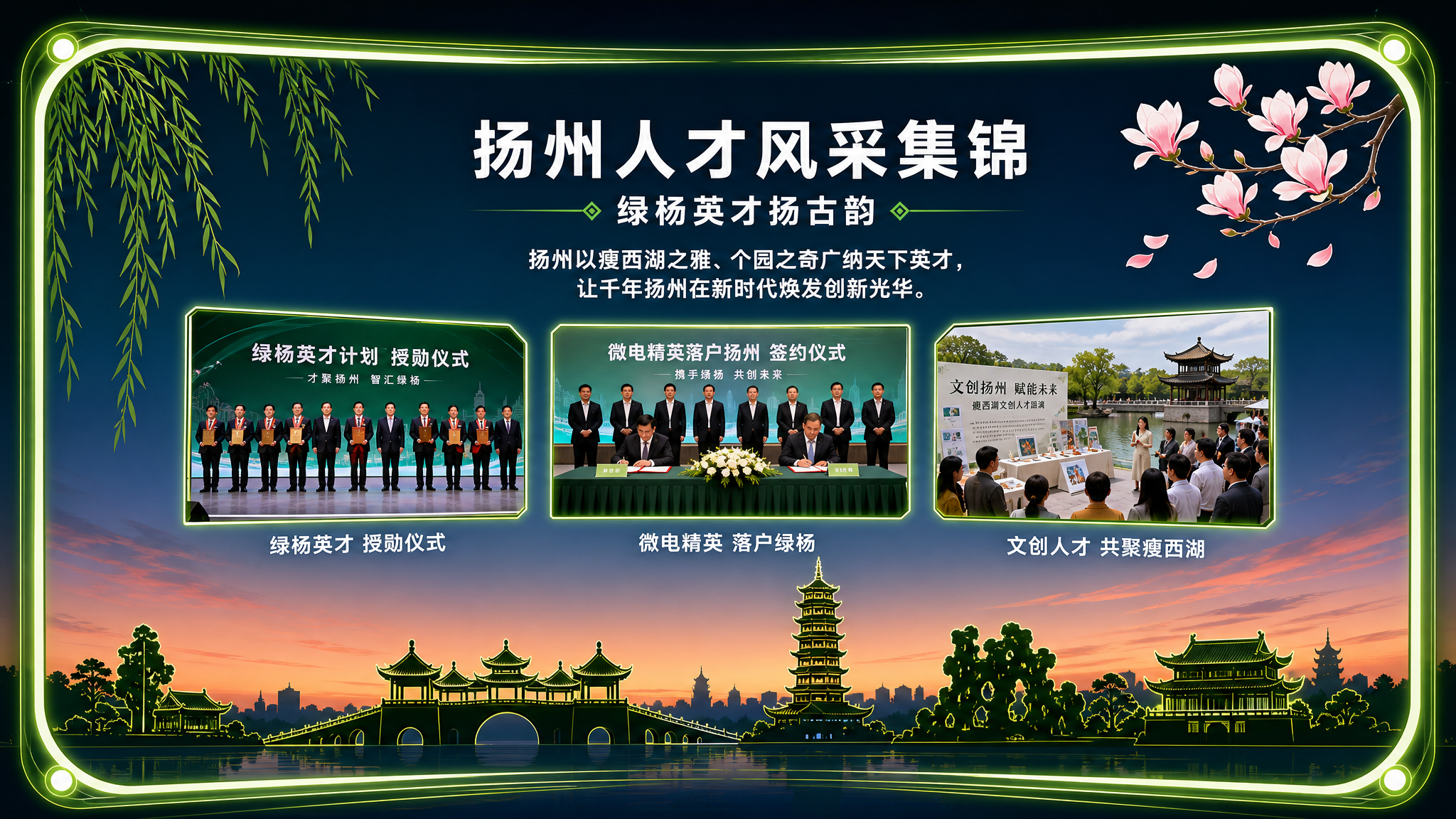 人才风采集锦 · 对屏 B 对面