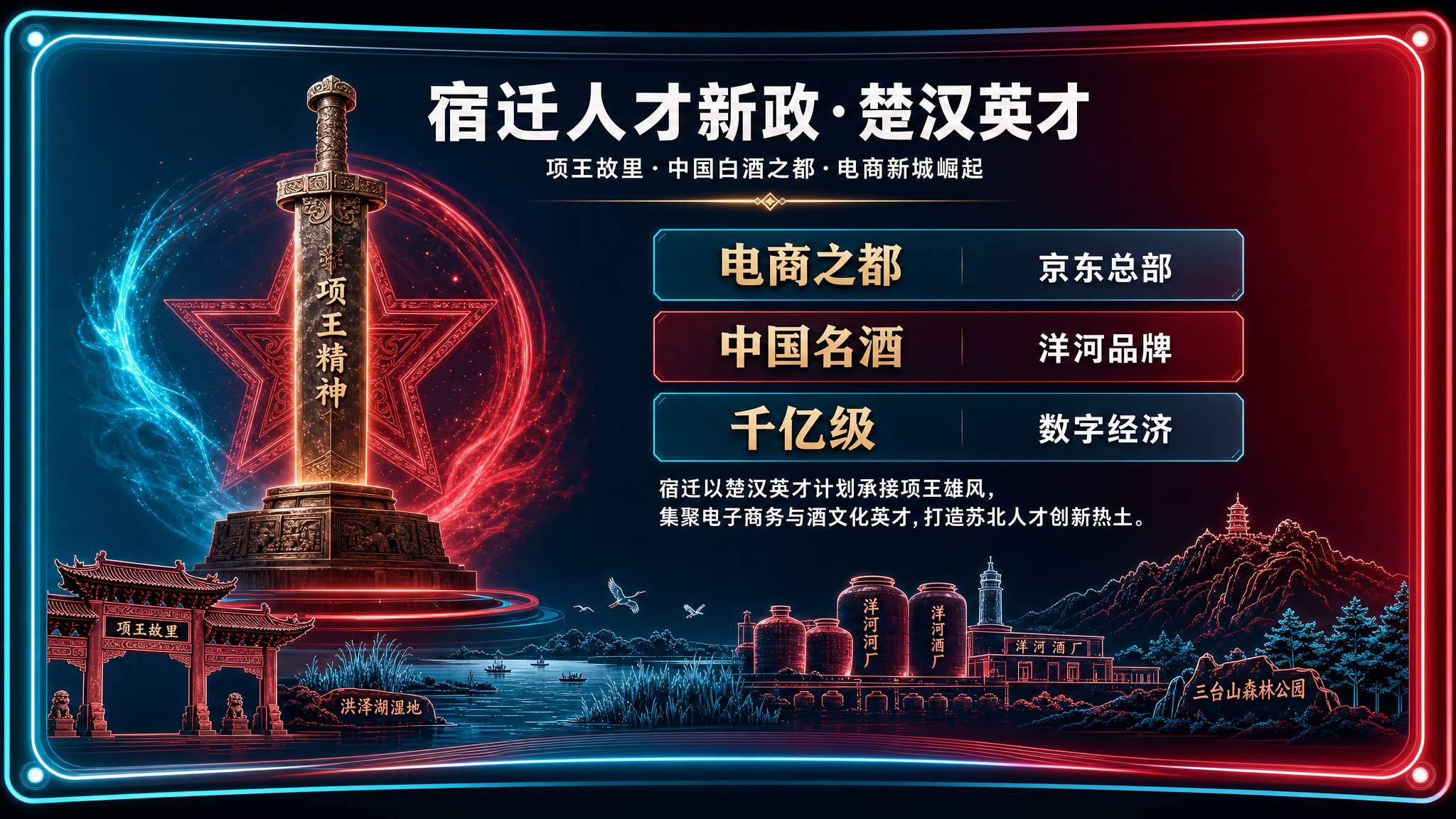 主政策迎宾 · 对屏 A 中央